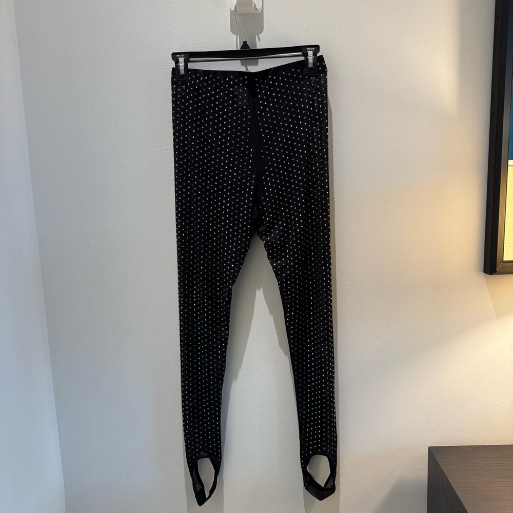 H&M — RHINESTONE STIRRUP LEGGINGS